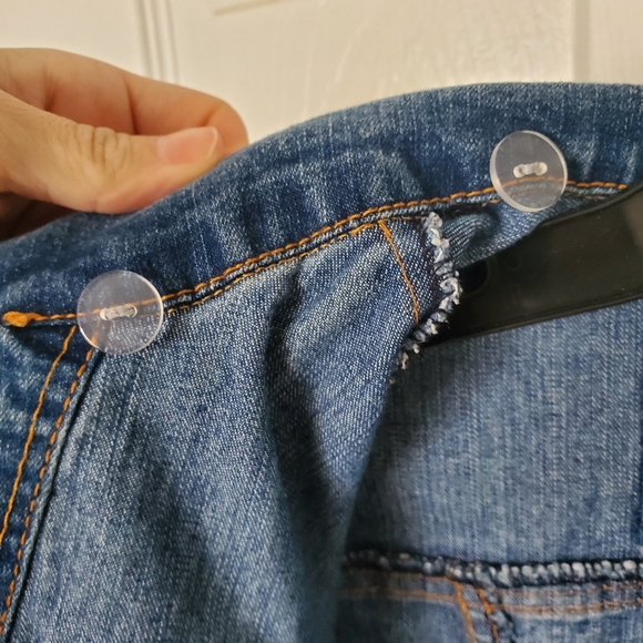 Jean and gray sleeve jacket size Medium - Picture 15 of 15